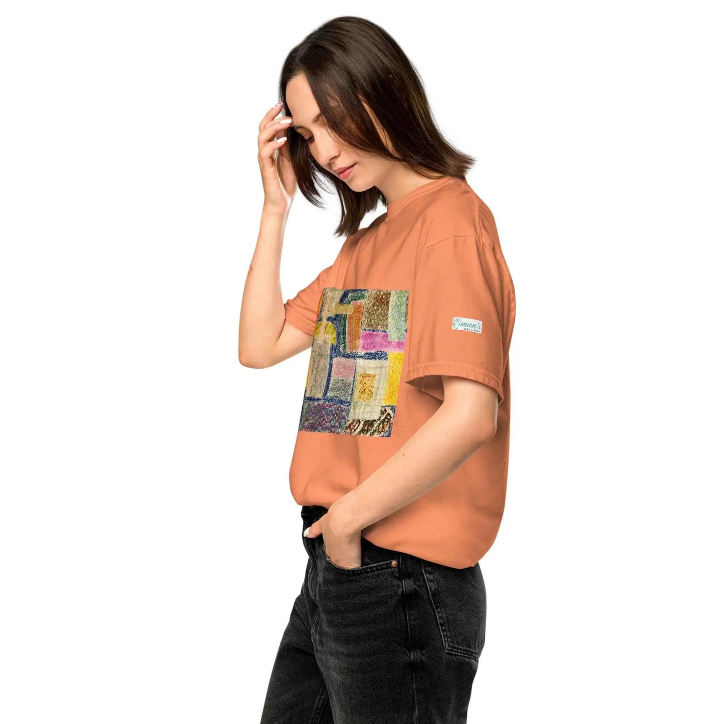 Unisex T-Shirt - The Hearth Quilt - Folk Abstract Patchwork