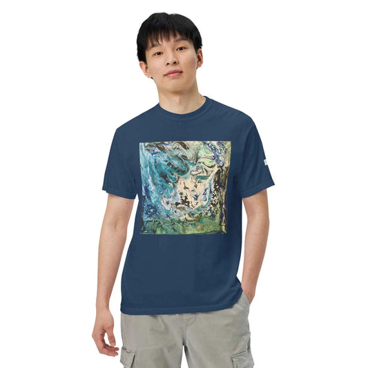 Unisex T-Shirt - Tectonic - Fluid Abstract Geologic Art