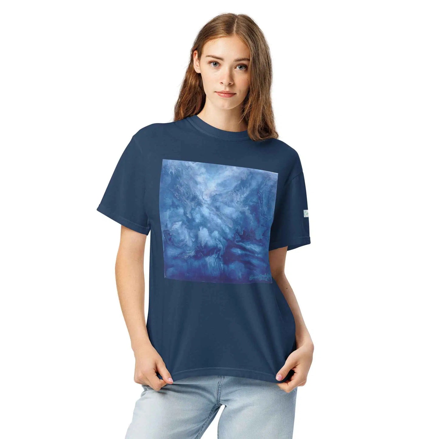 Unisex T-Shirt - Thunder - Dramatic Blue Storm Cloud Art