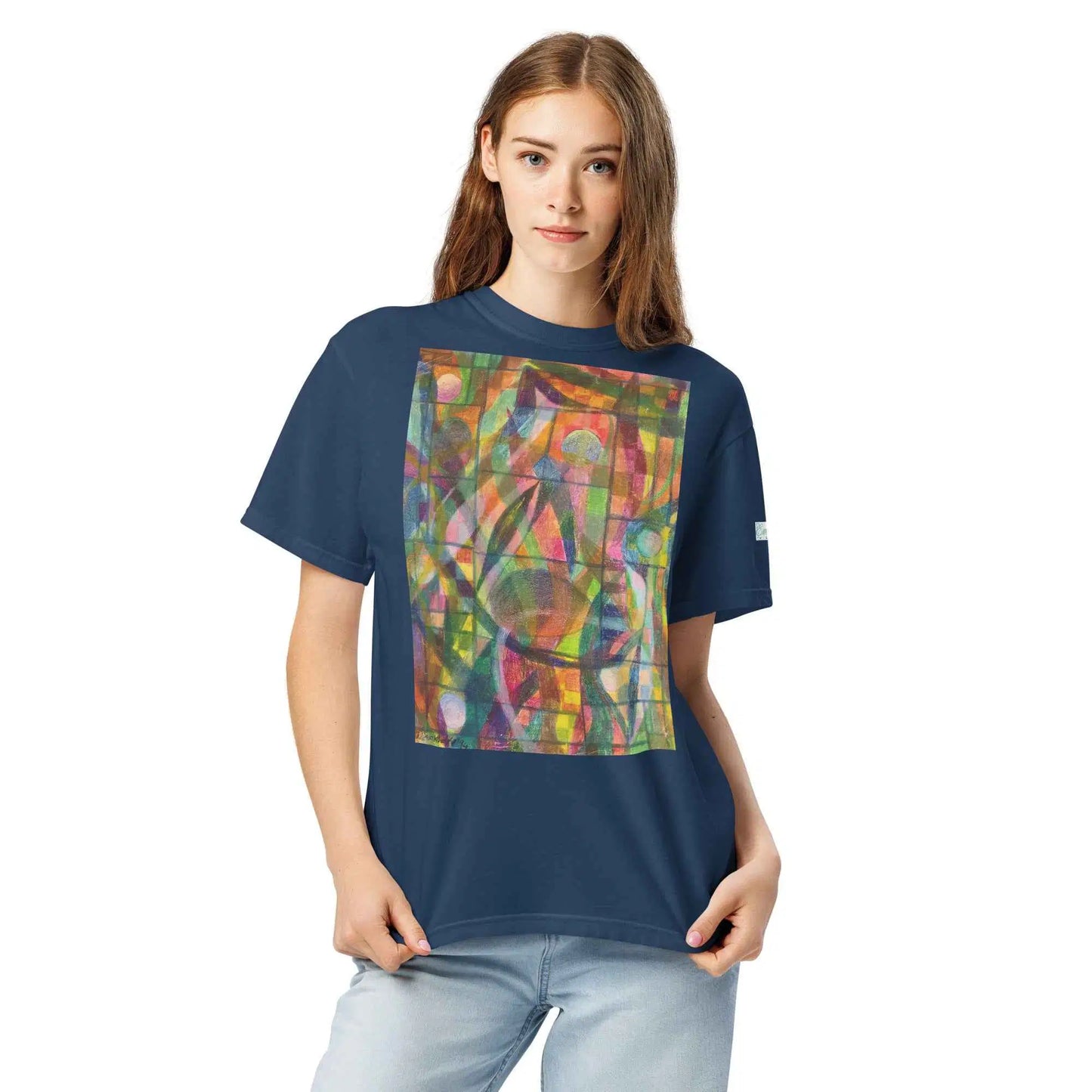Unisex T-Shirt - Organic Life - Colorful Geometric Art