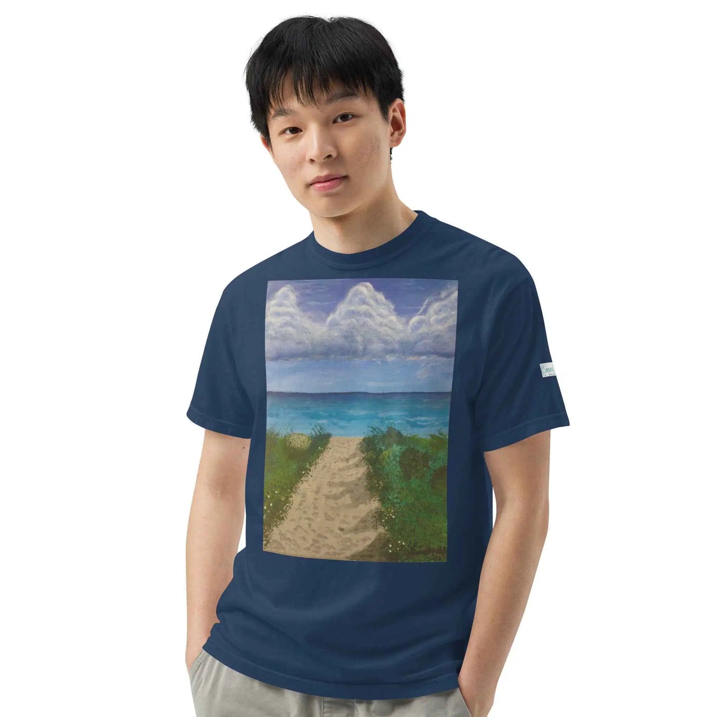 Unisex T-Shirt - Edge of Calm - Coastal Pathway Scene