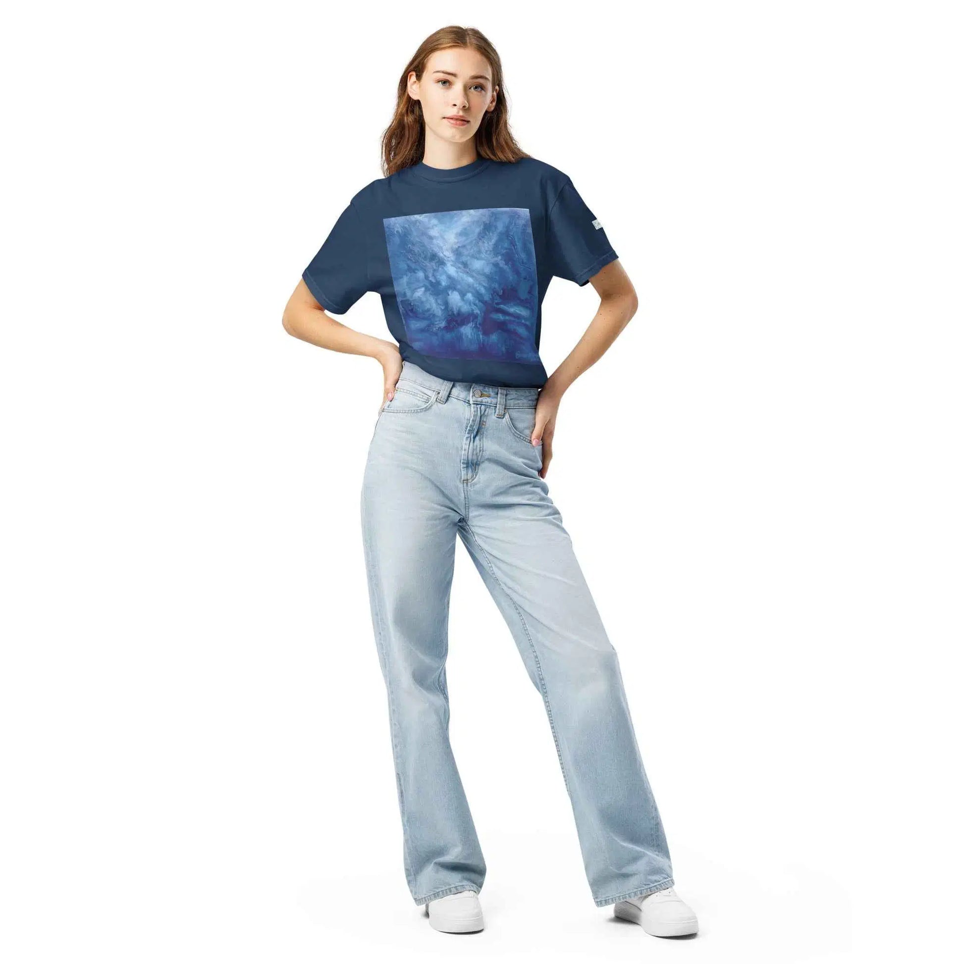 Unisex T-Shirt - Thunder - Dramatic Blue Storm Cloud Art