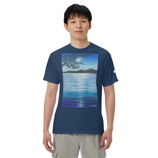 Unisex T-Shirt - Nocturned - Tonalism Moonlit Night Scene