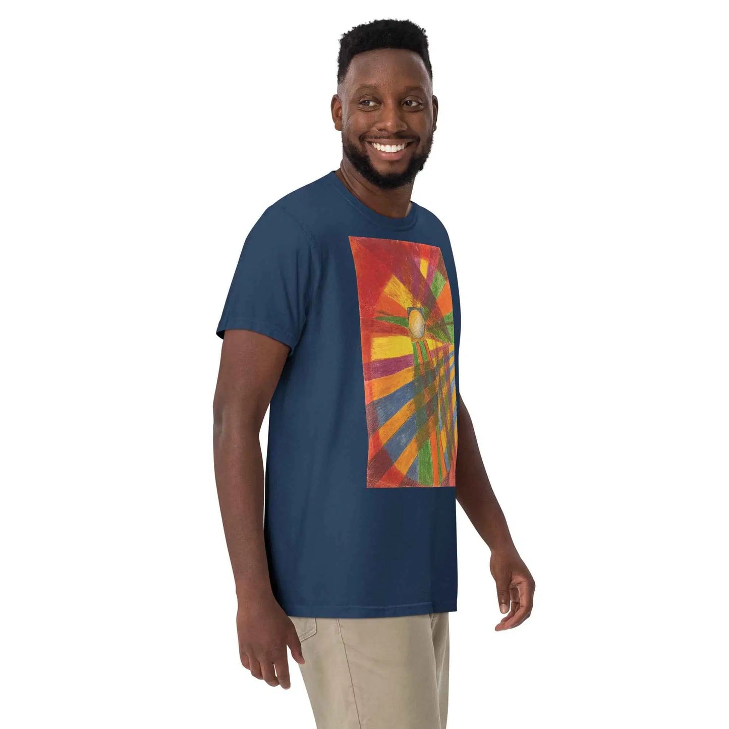 Unisex T-Shirt - Solar Burst - Geometric Abstract Sunburst