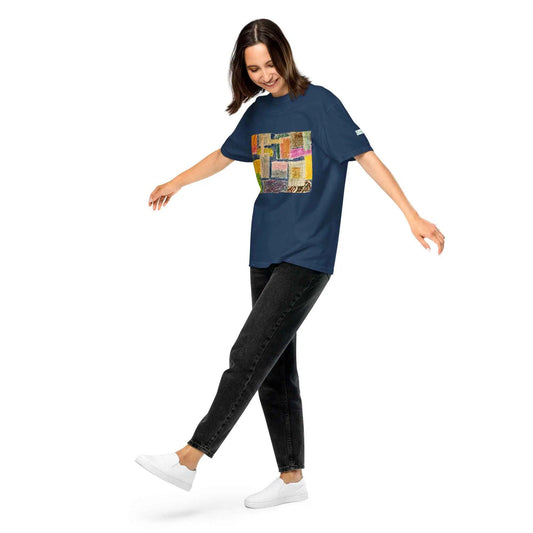 Unisex T-Shirt - The Hearth Quilt - Folk Abstract Patchwork