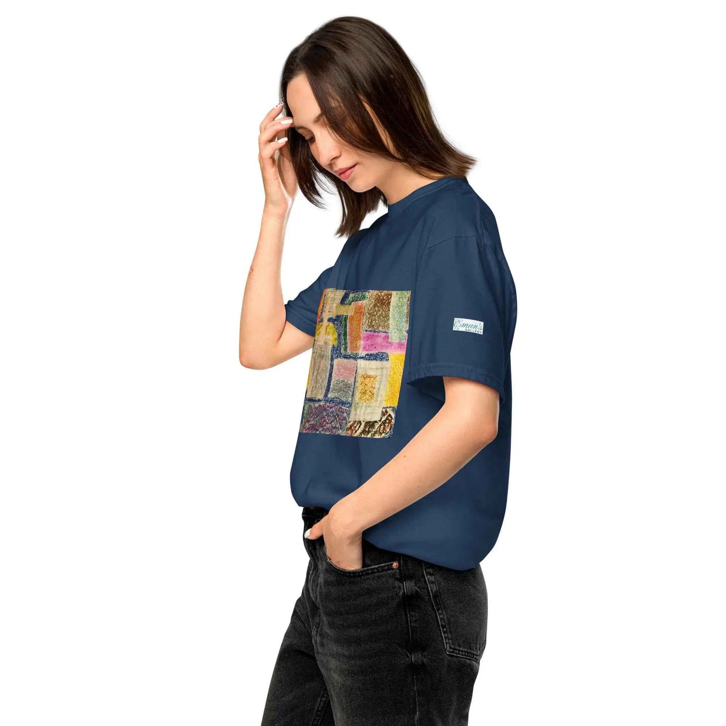 Unisex T-Shirt - The Hearth Quilt - Folk Abstract Patchwork
