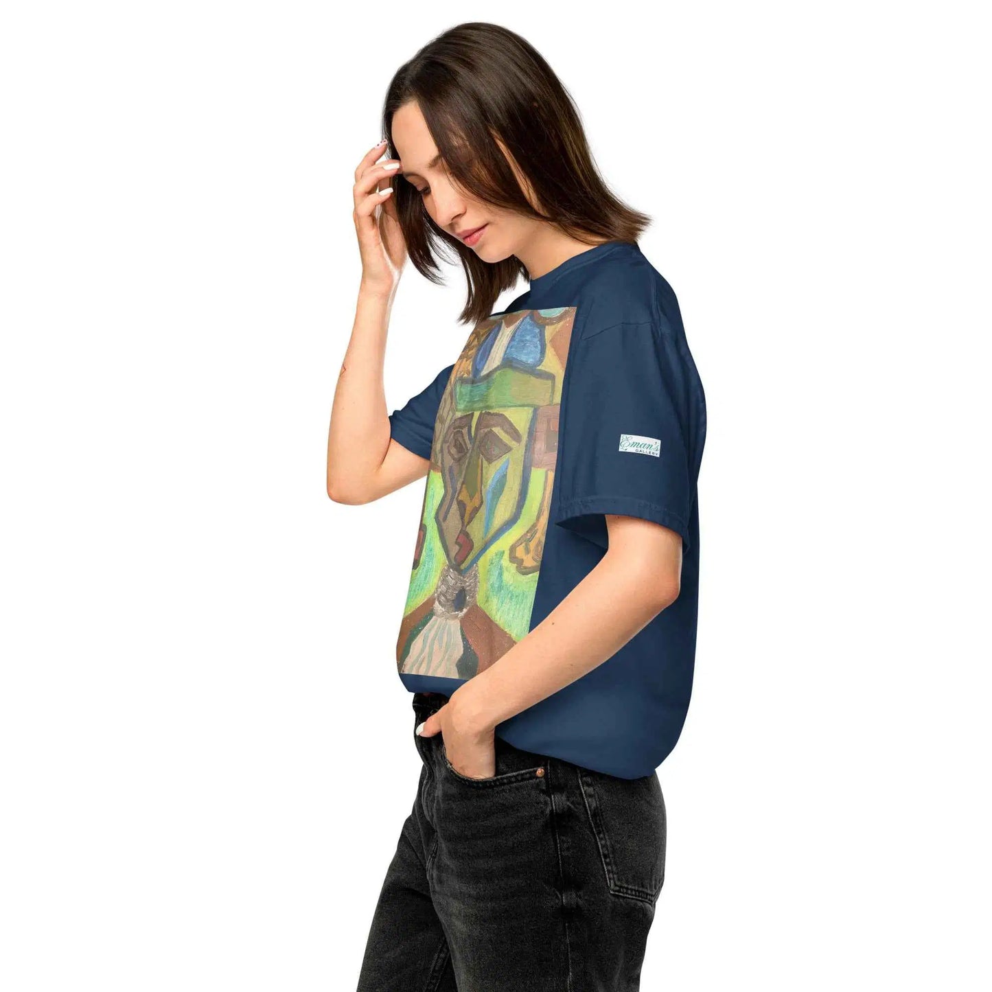 Unisex T-Shirt - Fragmented Soul - Cubist Figure Art