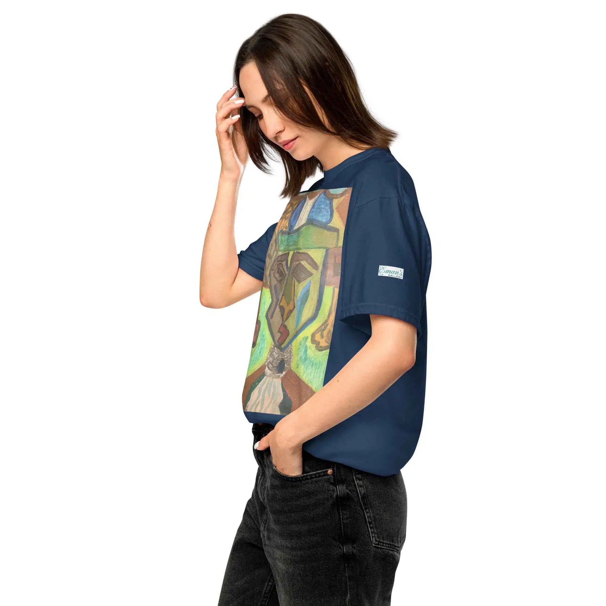 Unisex T-Shirt - Fragmented Soul - Cubist Figure Art