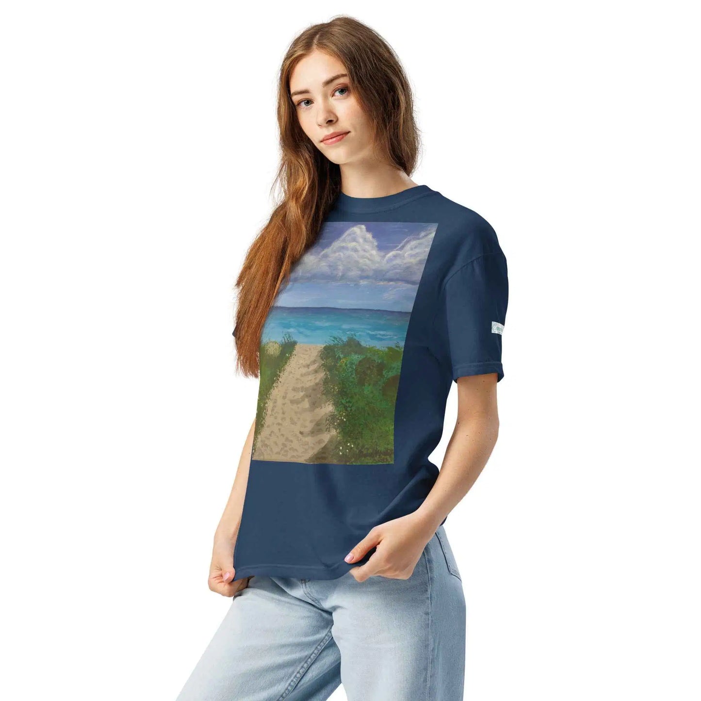 Unisex T-Shirt - Edge of Calm - Coastal Pathway Scene