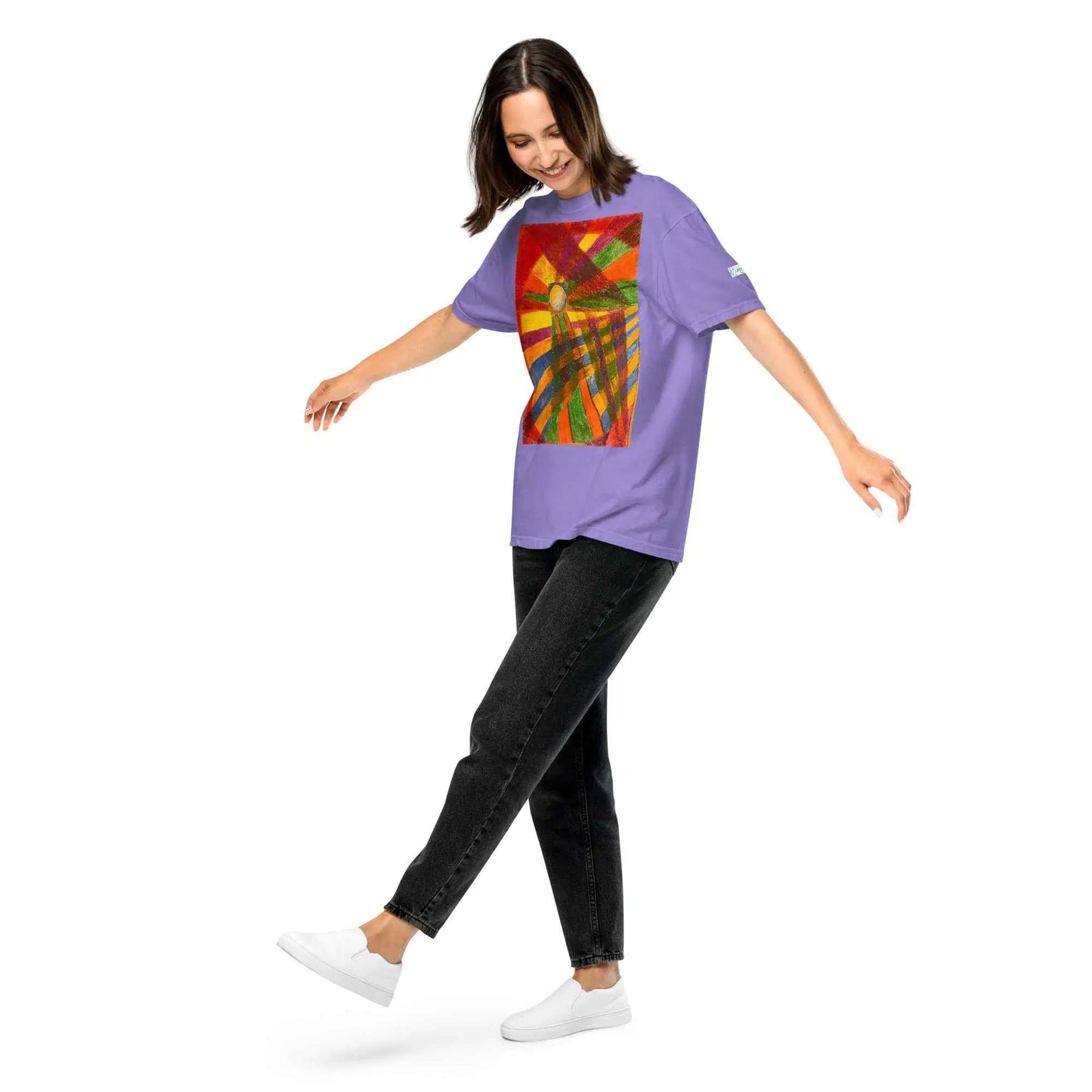 Unisex T-Shirt - Solar Burst - Geometric Abstract Sunburst