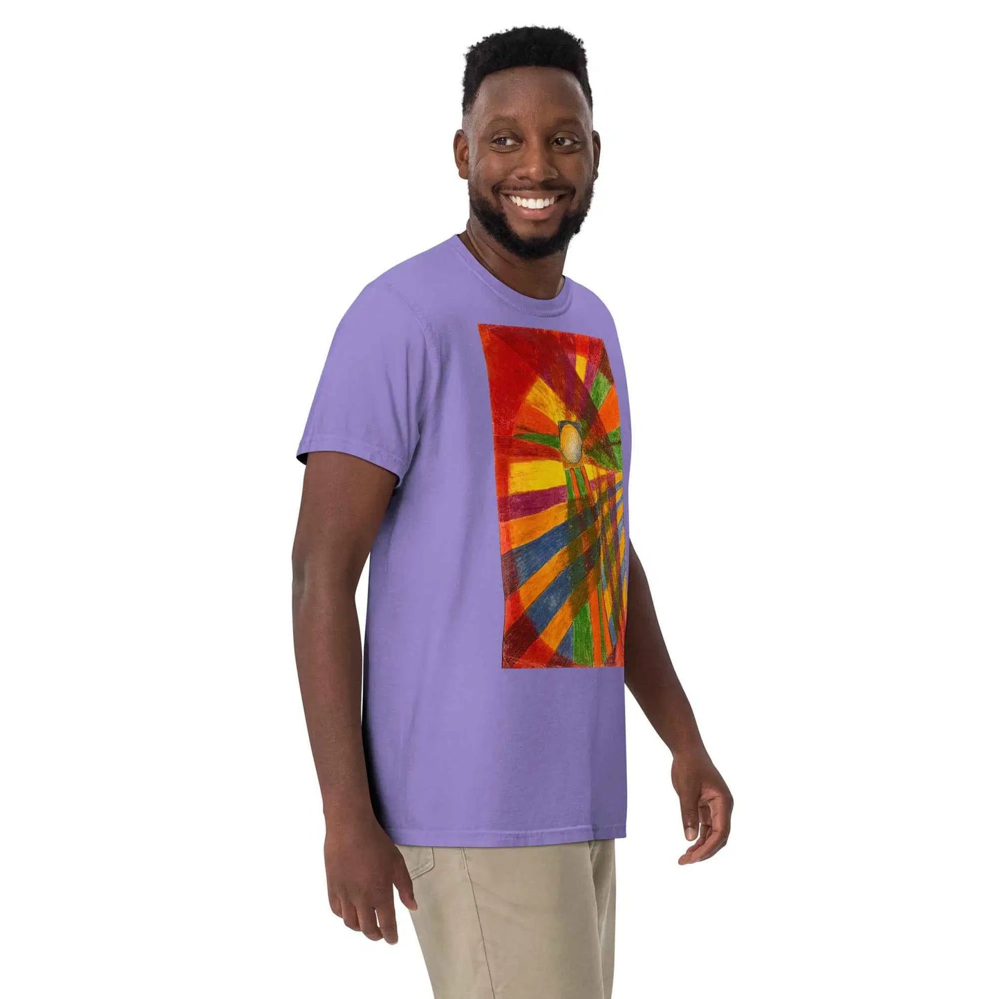 Unisex T-Shirt - Solar Burst - Geometric Abstract Sunburst