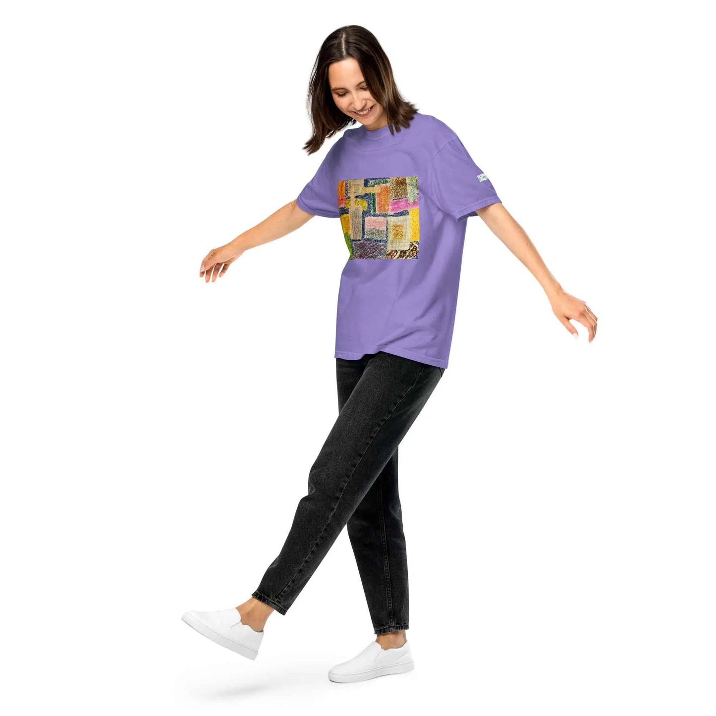 Unisex T-Shirt - The Hearth Quilt - Folk Abstract Patchwork