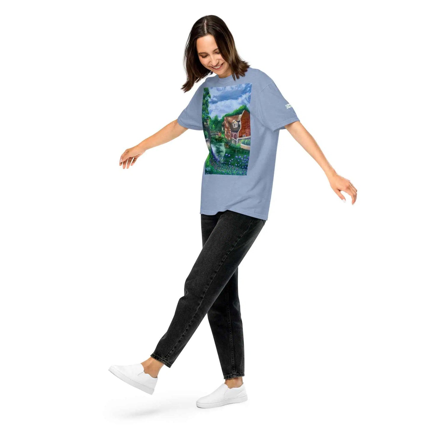 Unisex T-Shirt - River Melody - Impressionist Landscape Art