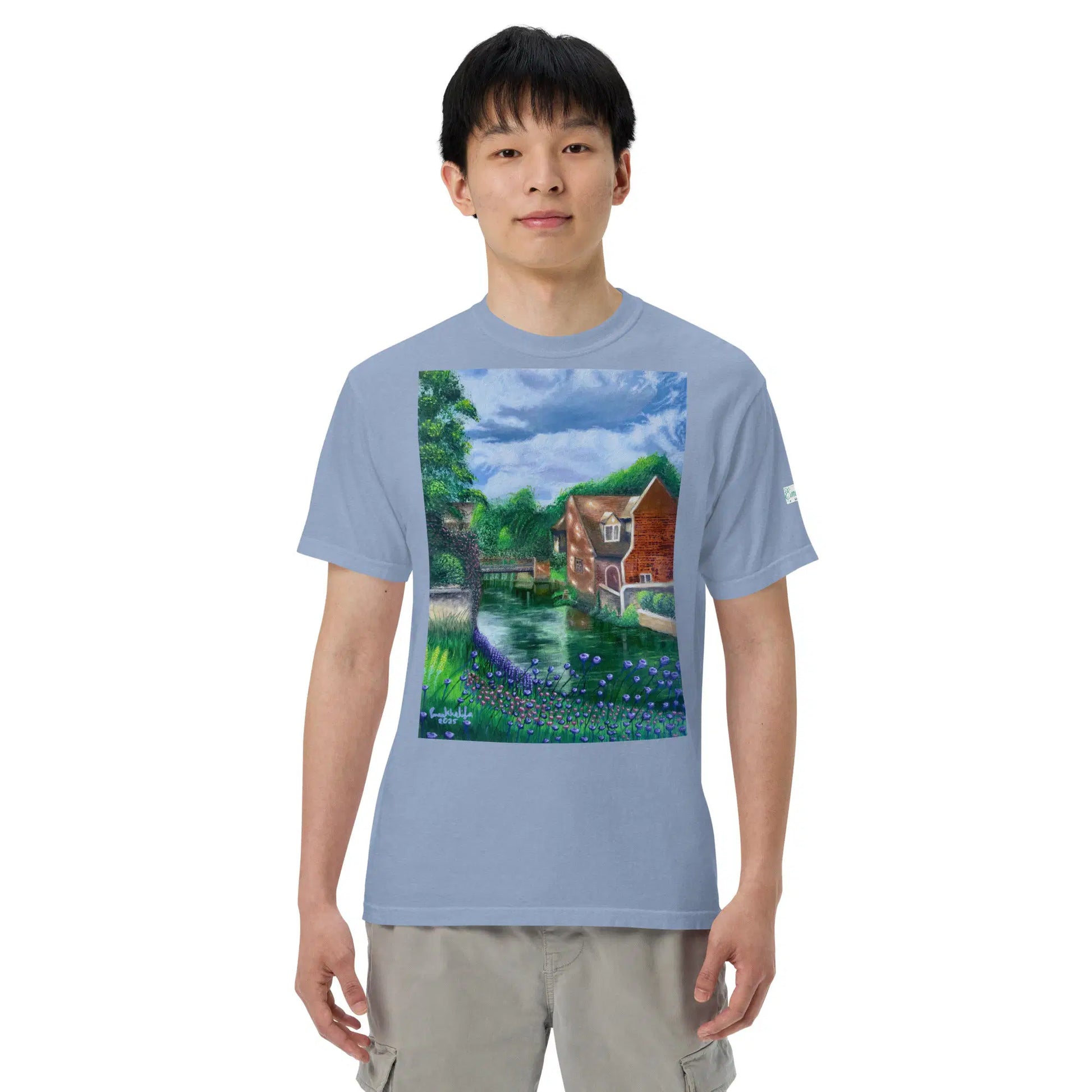 Unisex T-Shirt - River Melody - Impressionist Landscape Art - Eman's Gallery