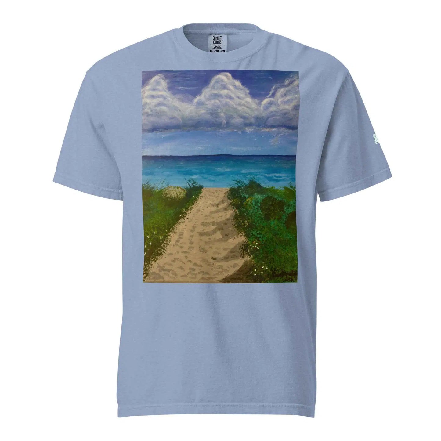 Unisex T-Shirt - Edge of Calm - Coastal Pathway Scene