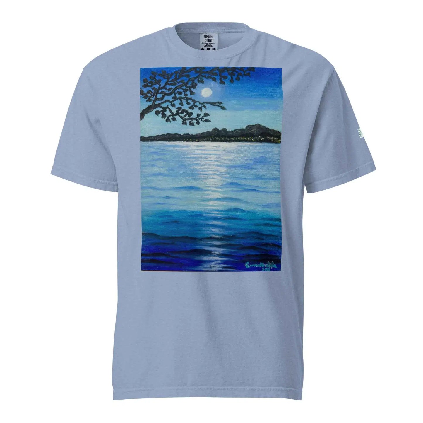 Unisex T-Shirt - Nocturned - Tonalism Moonlit Night Scene
