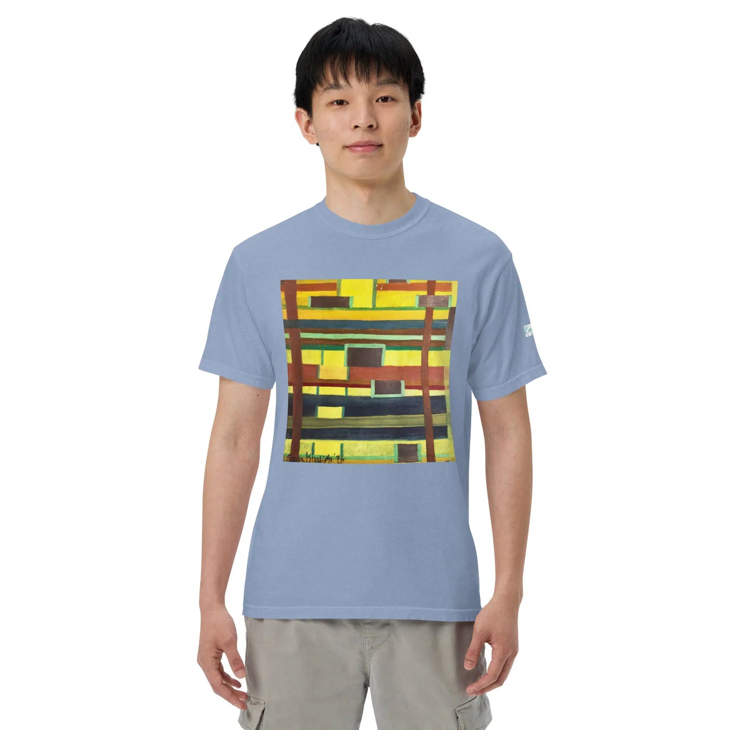 Unisex T-Shirt - City in Grids - Geometric Abstract Urban - Eman's Gallery