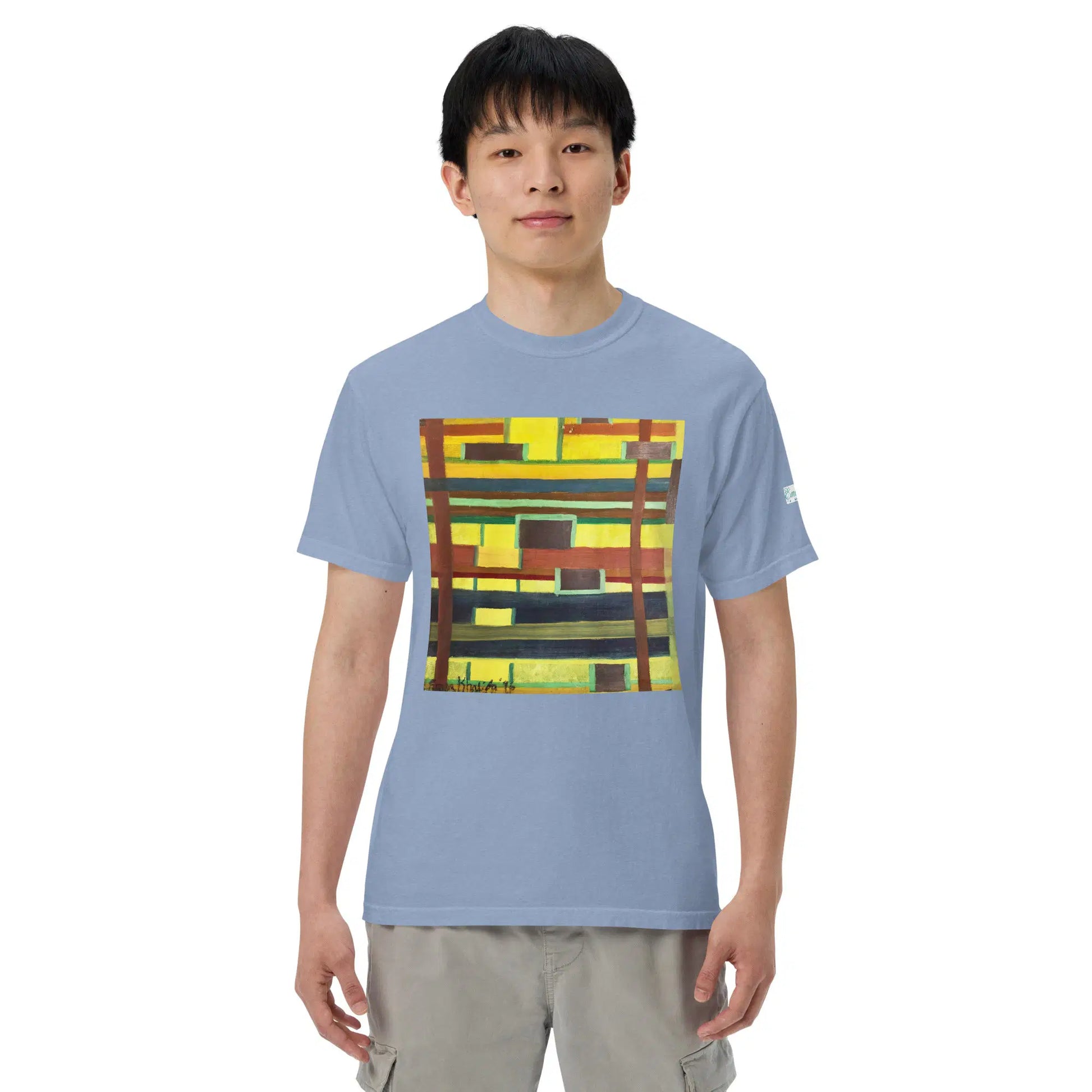 Unisex T-Shirt - City in Grids - Geometric Abstract Urban - Eman's Gallery