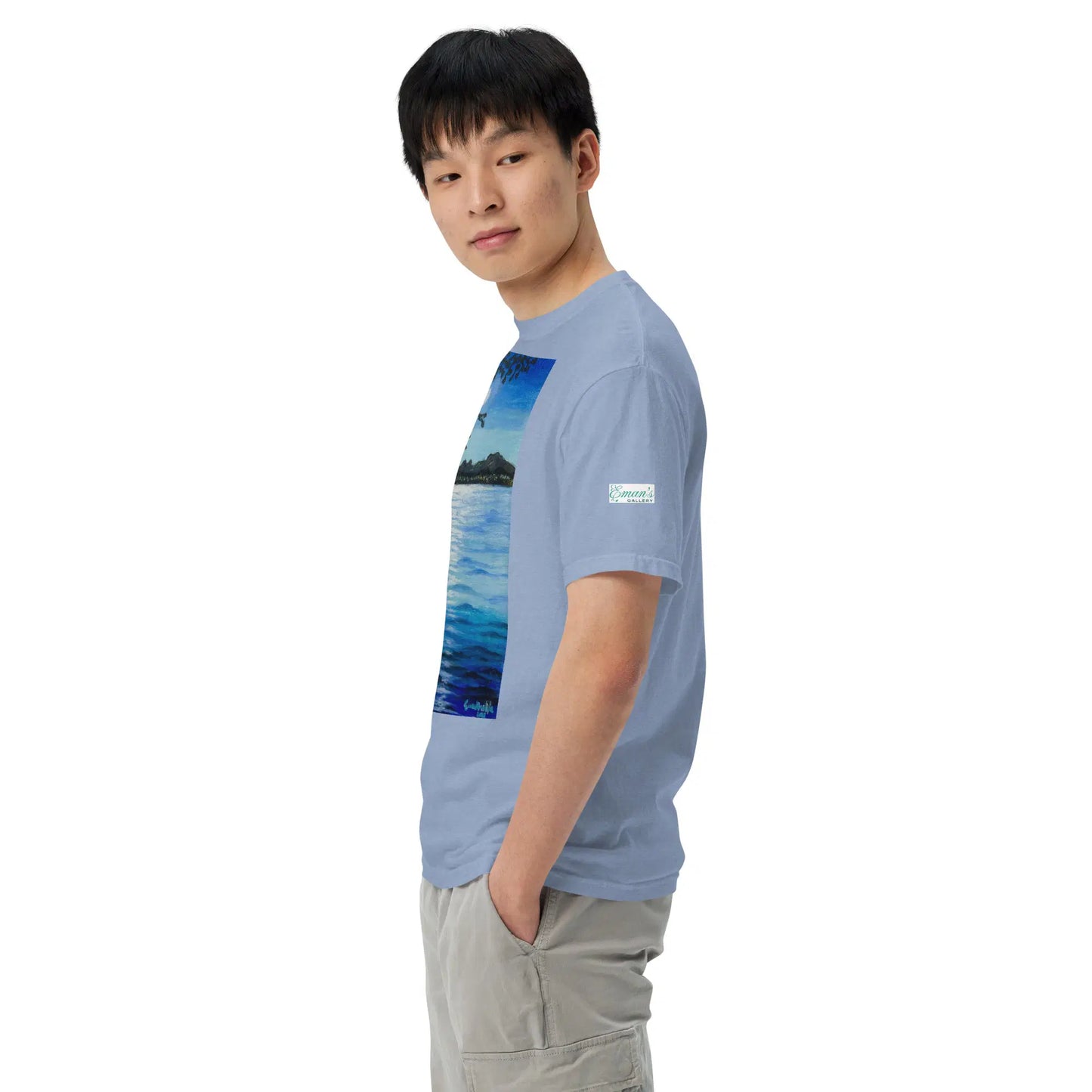 Unisex T-Shirt - Nocturned - Tonalism Moonlit Night Scene - Eman's Gallery