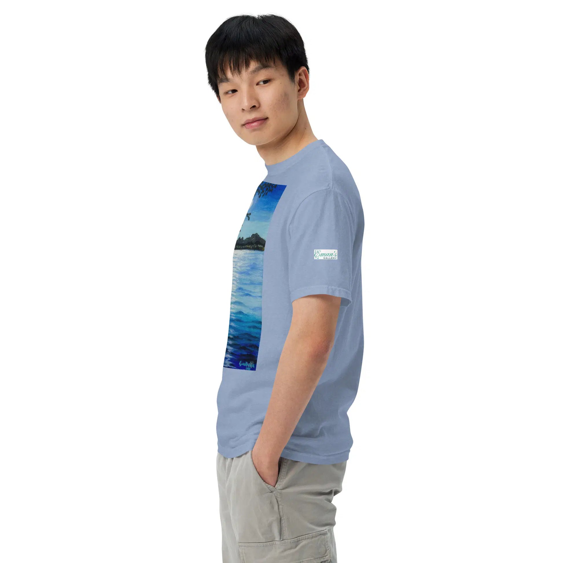 Unisex T-Shirt - Nocturned - Tonalism Moonlit Night Scene - Eman's Gallery