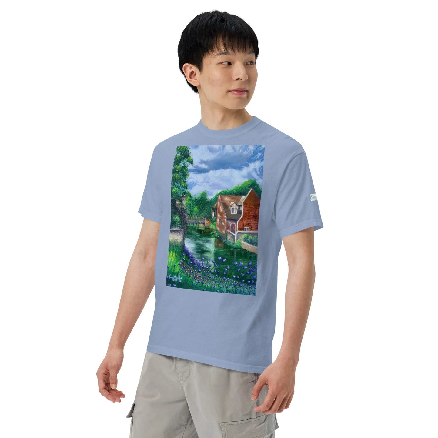 Unisex T-Shirt - River Melody - Impressionist Landscape Art - Eman's Gallery