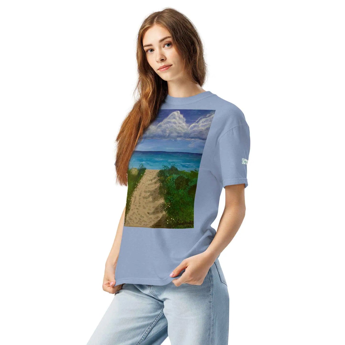 Unisex T-Shirt - Edge of Calm - Coastal Pathway Scene