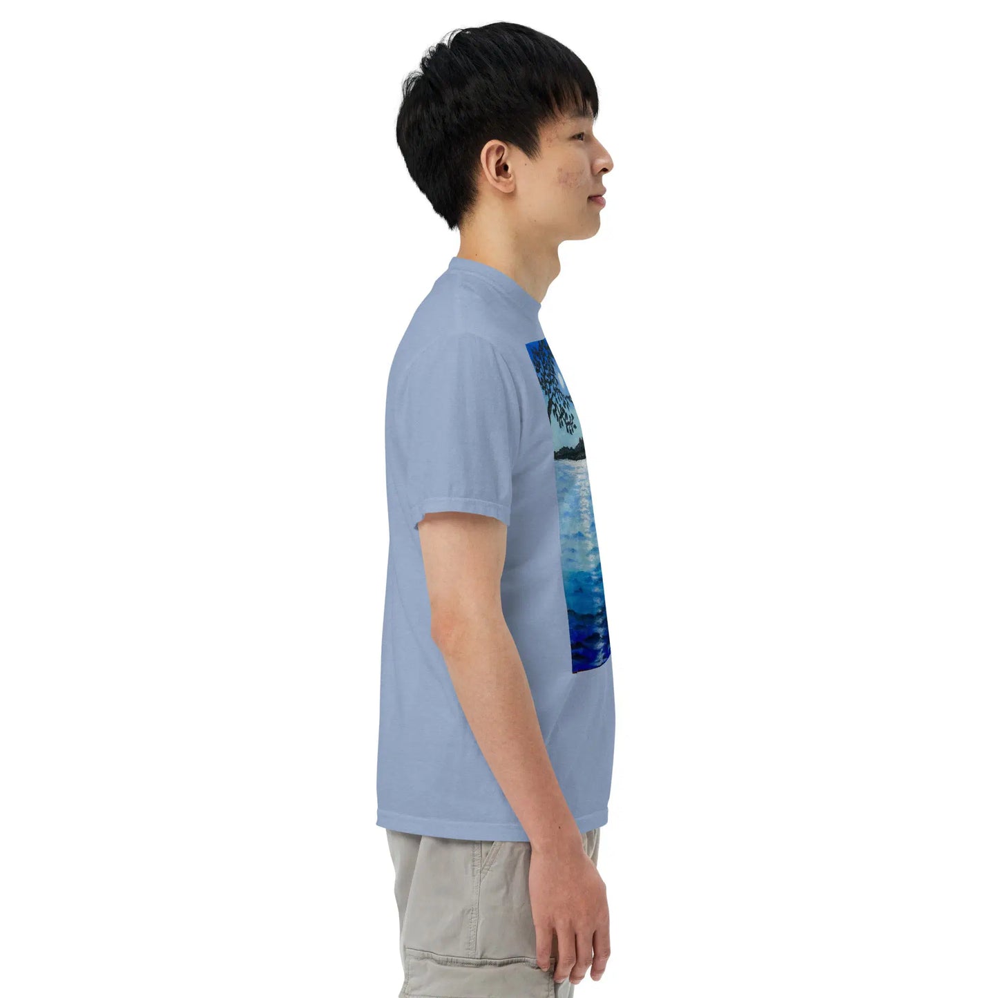 Unisex T-Shirt - Nocturned - Tonalism Moonlit Night Scene - Eman's Gallery