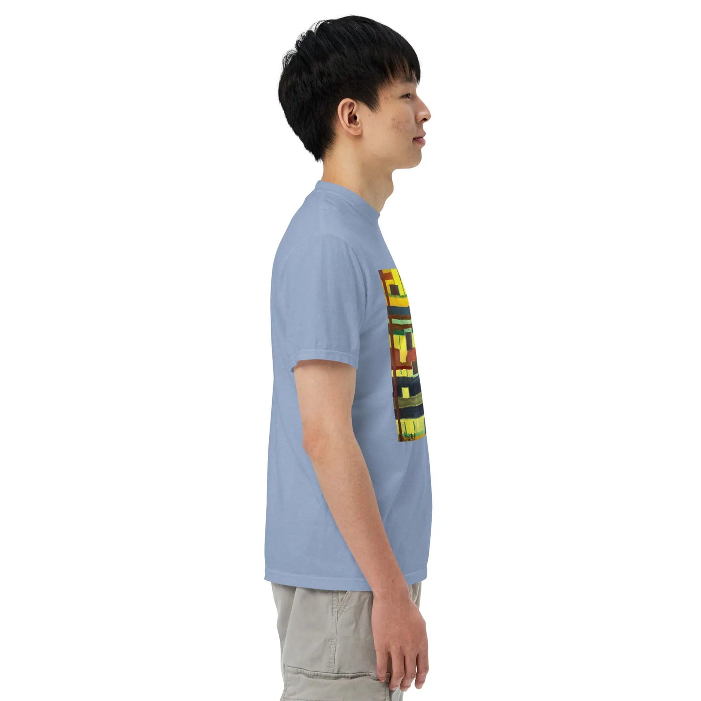 Unisex T-Shirt - City in Grids - Geometric Abstract Urban - Eman's Gallery