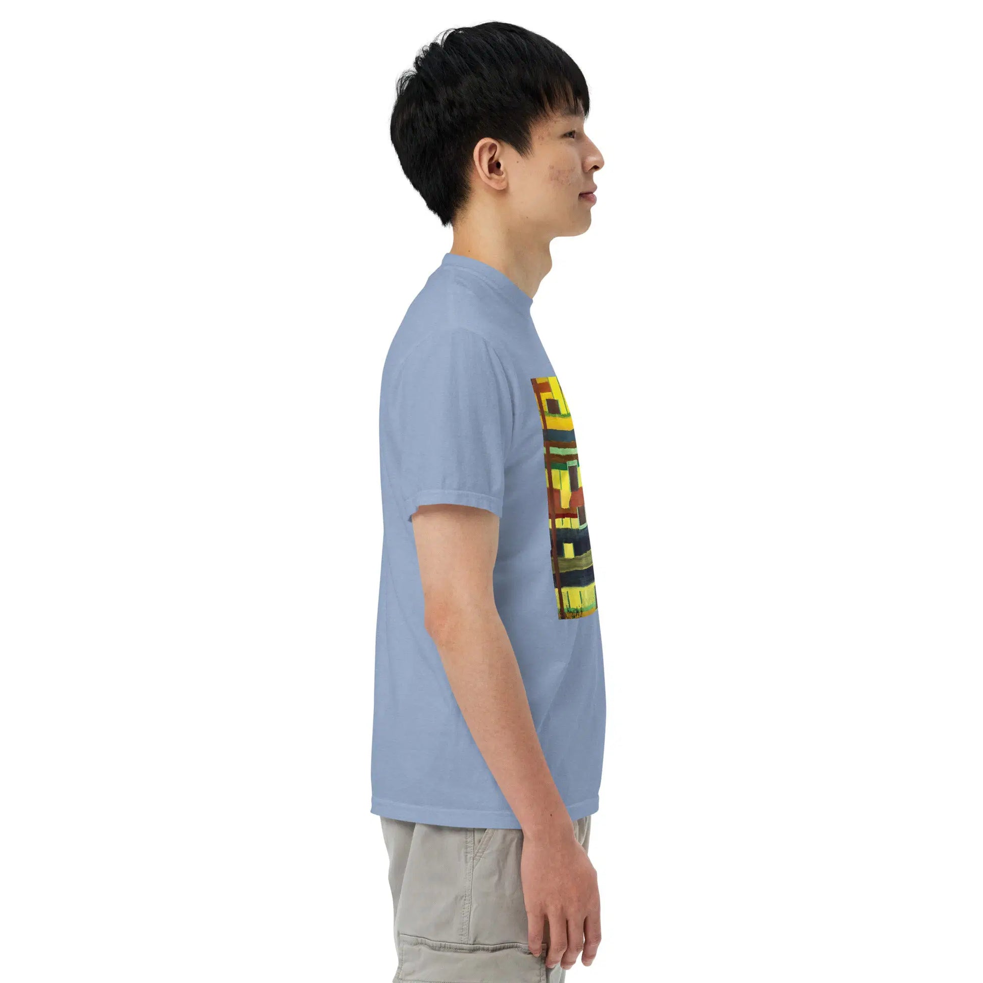Unisex T-Shirt - City in Grids - Geometric Abstract Urban - Eman's Gallery