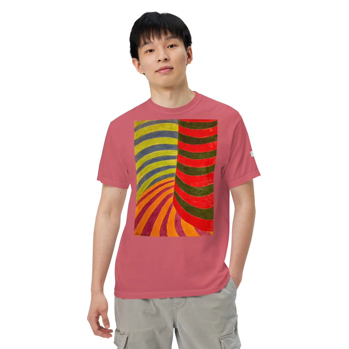 Unisex T-shirt - No Brake Zone - Geometric Op Art Motion - Eman's Gallery