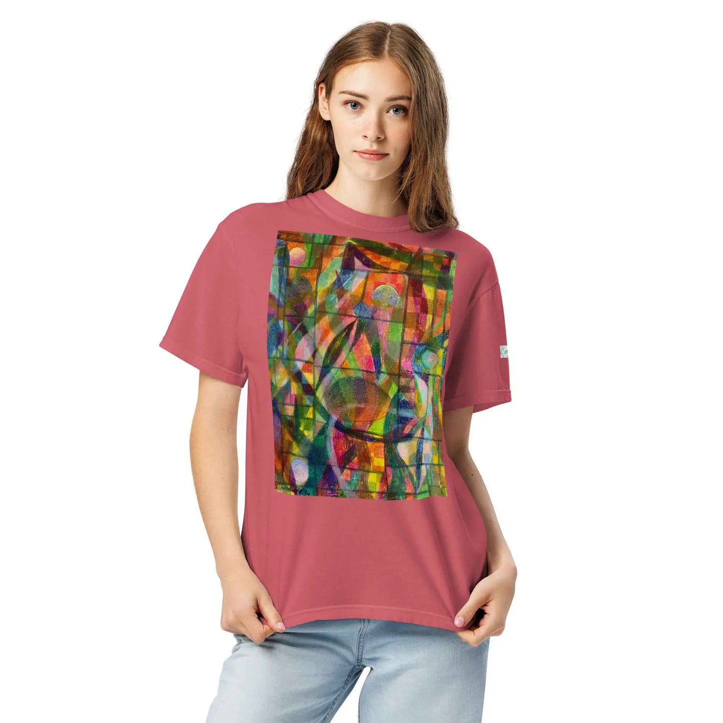 Unisex T-Shirt - Organic Life - Colorful Geometric Art