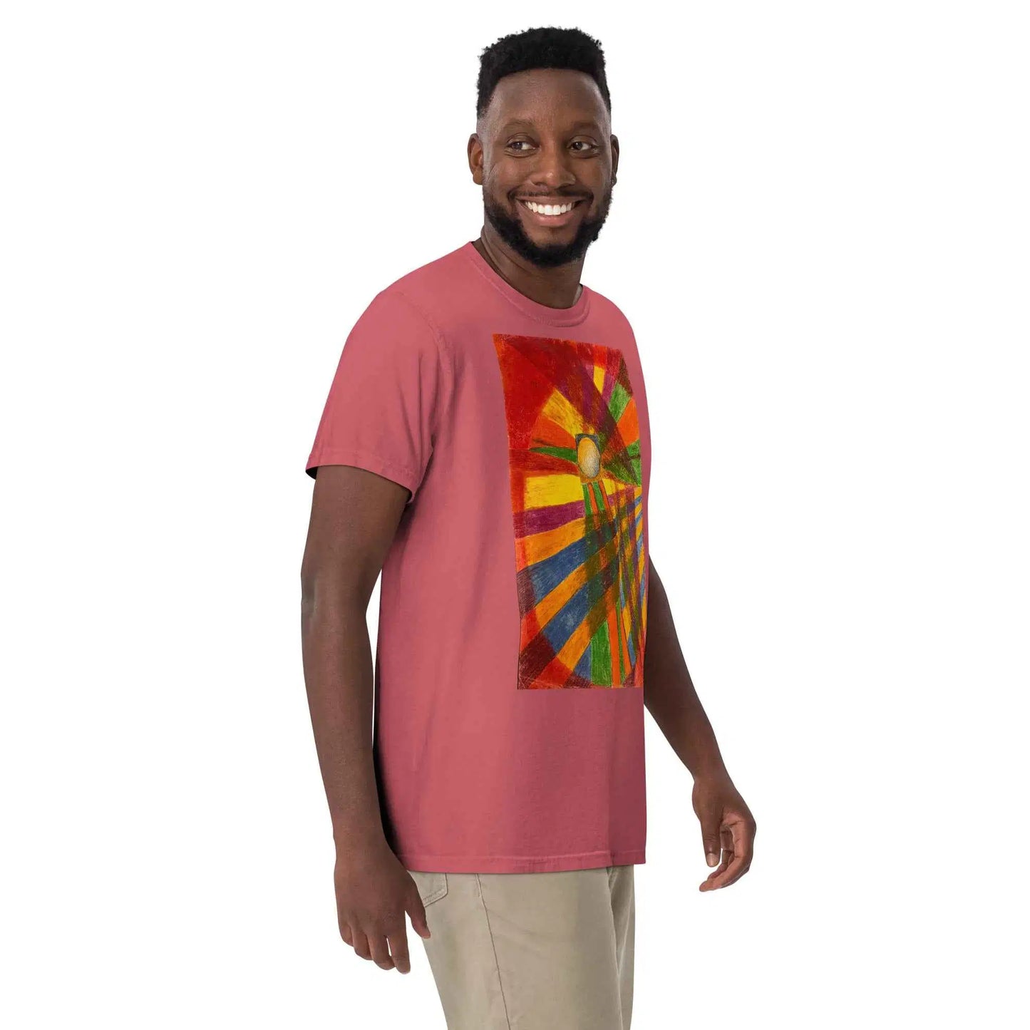 Unisex T-Shirt - Solar Burst - Geometric Abstract Sunburst