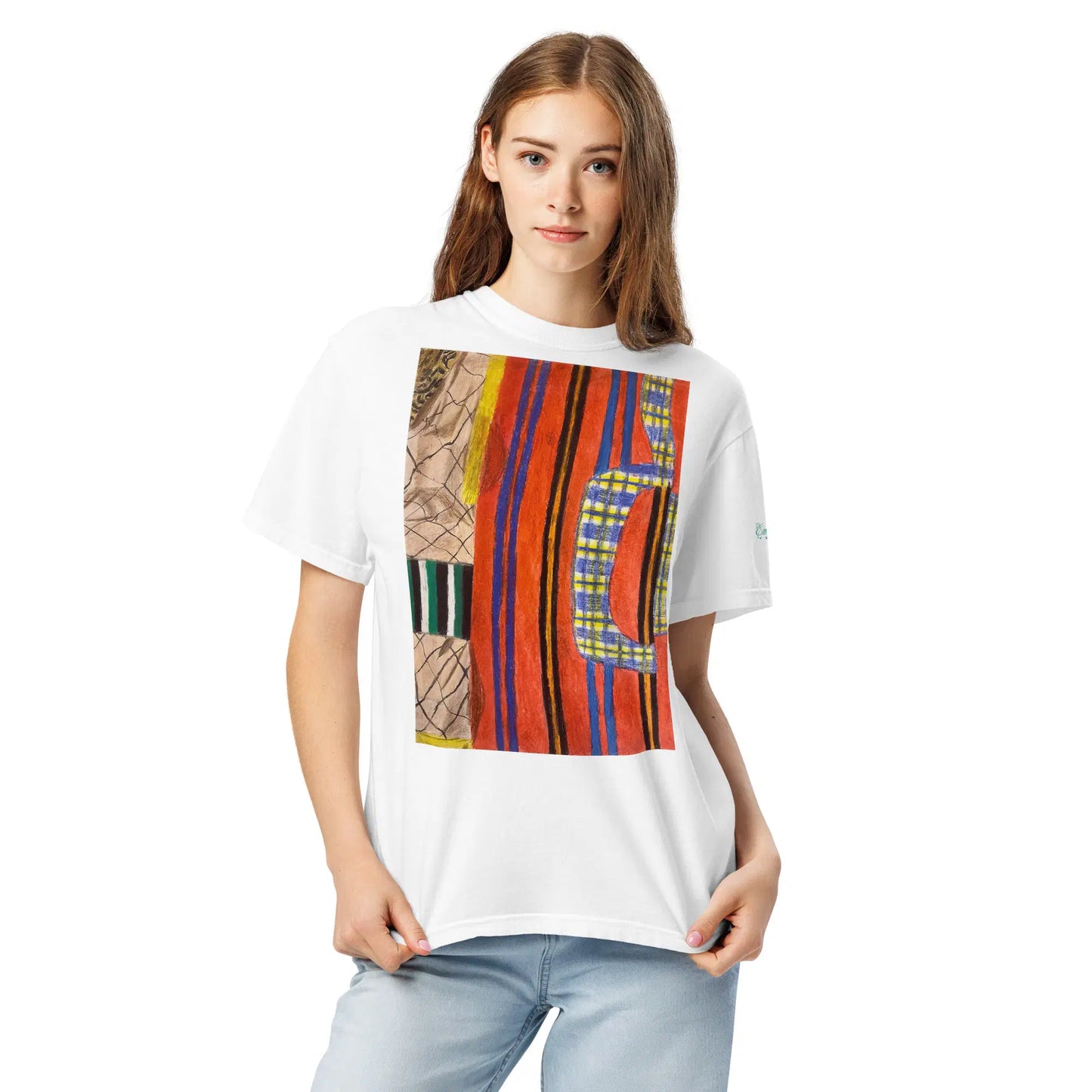 Unisex T-Shirt - Palestine's Resilience - Folk Abstract Art - Eman's Gallery