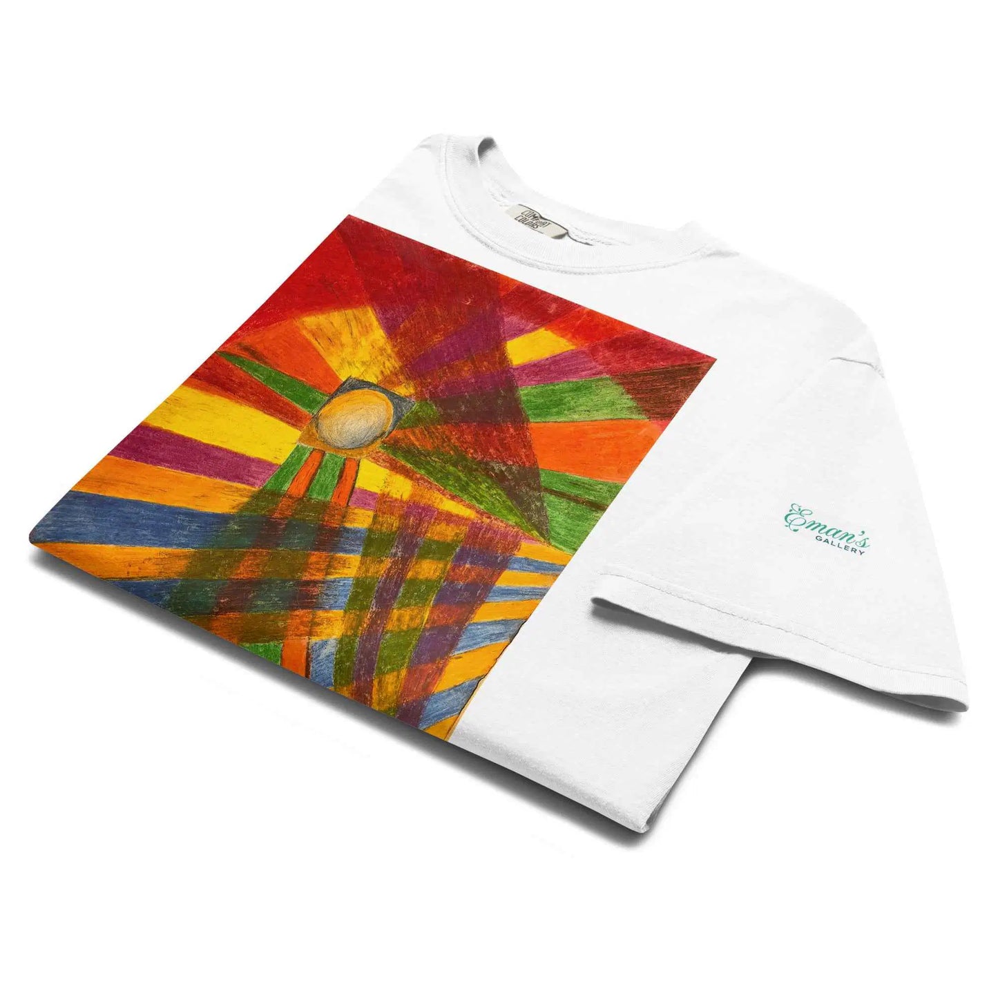 Unisex T-Shirt - Solar Burst - Geometric Abstract Sunburst