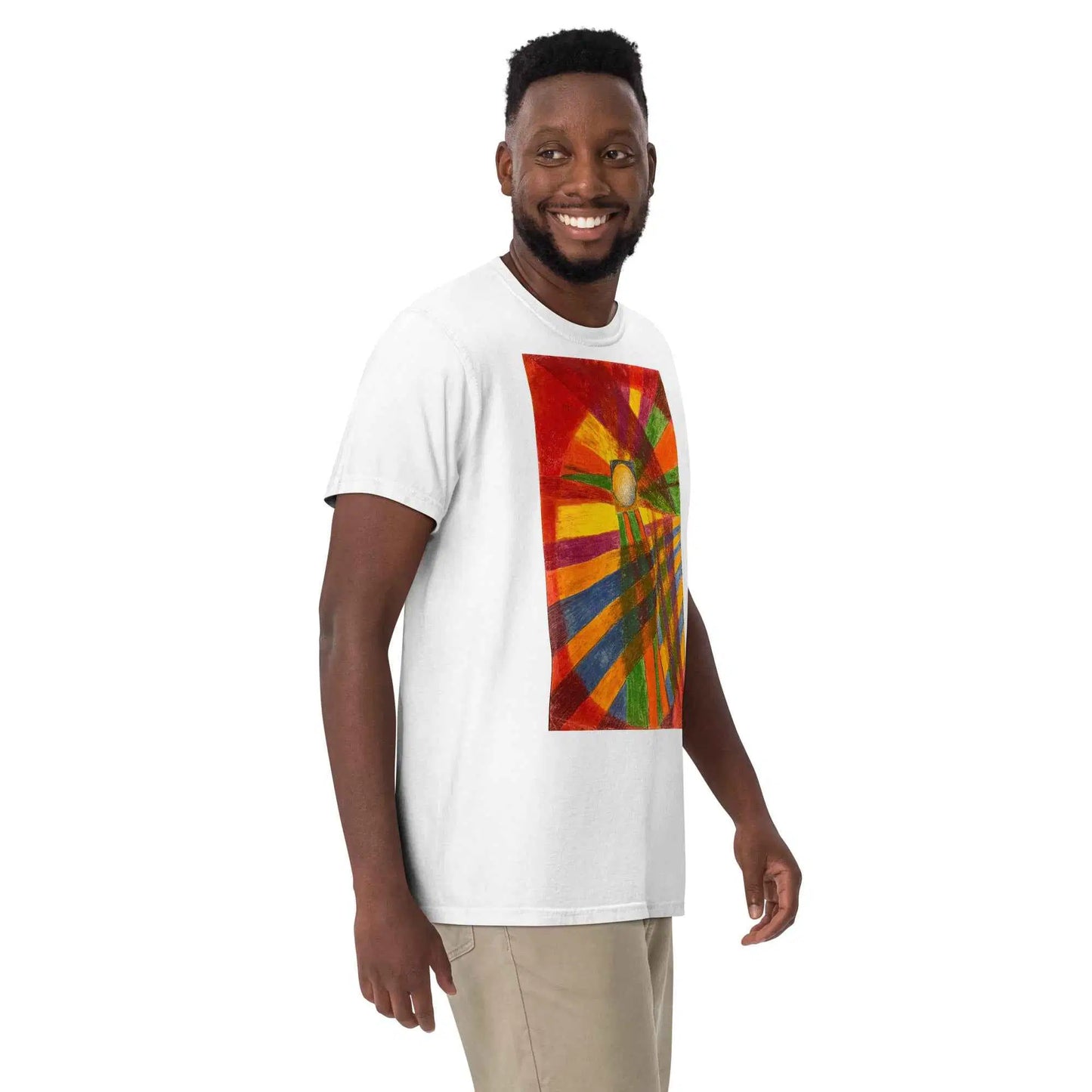 Unisex T-Shirt - Solar Burst - Geometric Abstract Sunburst