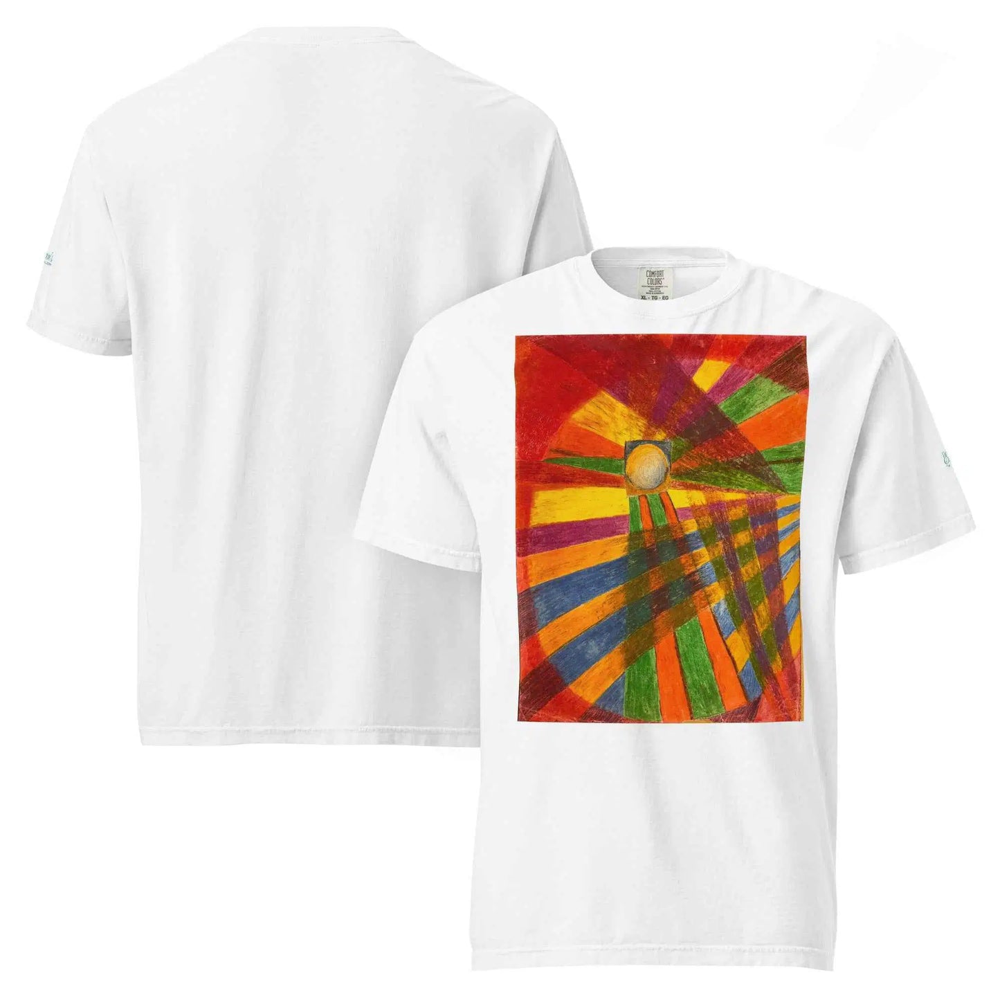 Unisex T-Shirt - Solar Burst - Geometric Abstract Sunburst