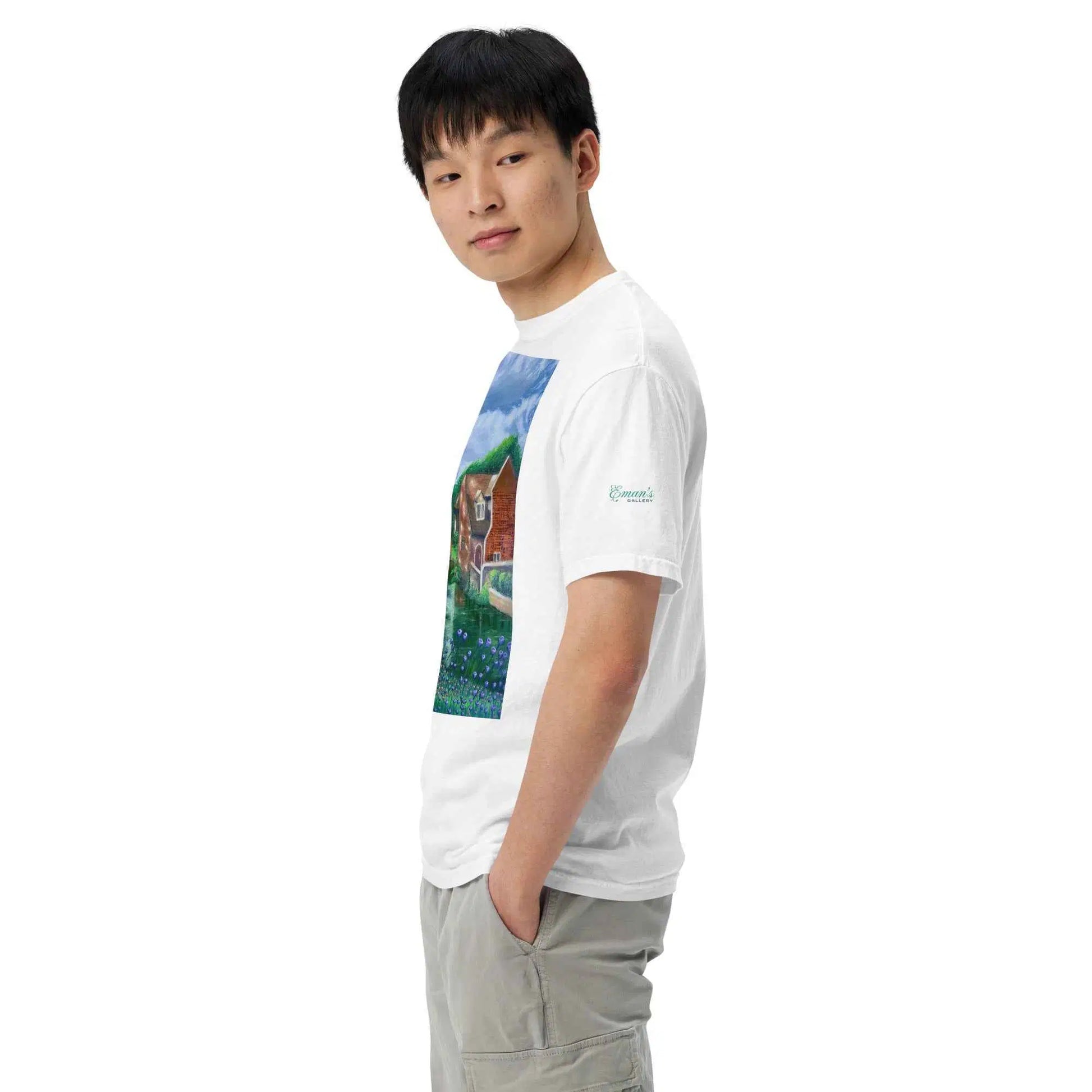 Unisex T-Shirt - River Melody - Impressionist Landscape Art