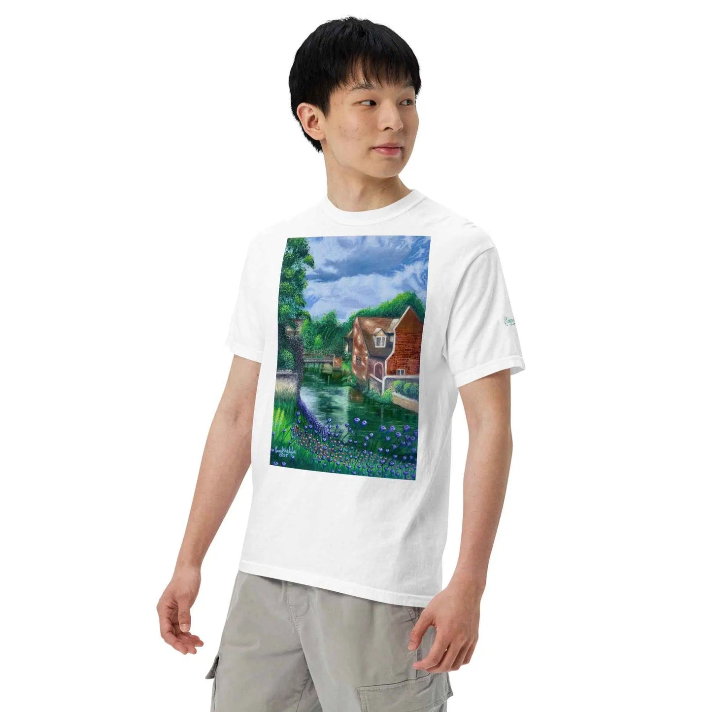 Unisex T-Shirt - River Melody - Impressionist Landscape Art