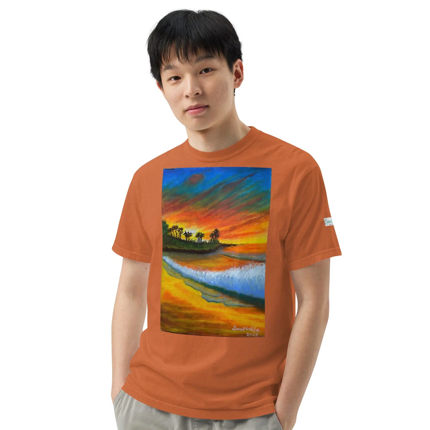 Unisex T-Shirt - Day Blazed - Tropical Sunset Palm Tree Art - Eman's Gallery