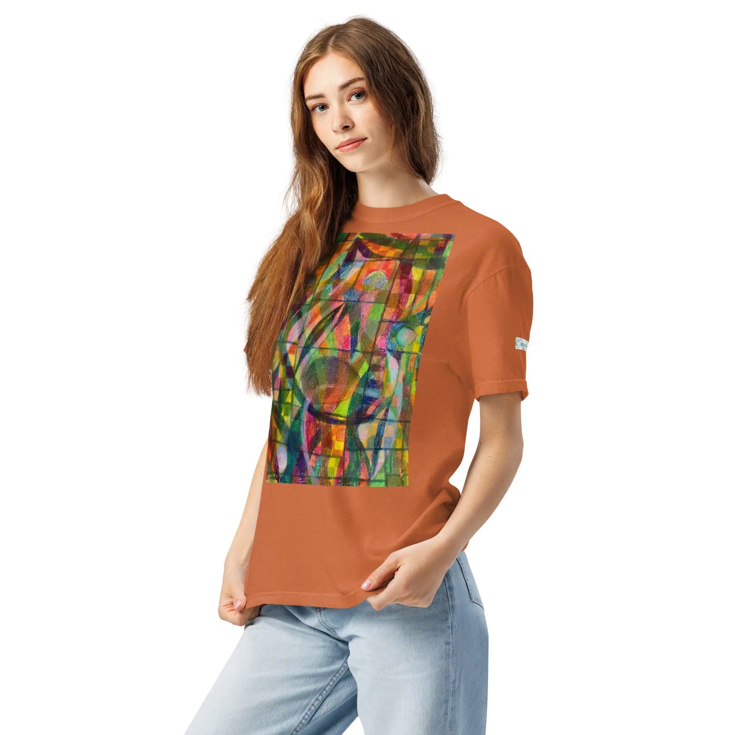 Unisex T-Shirt - Organic Life - Colorful Geometric Art - Eman's Gallery