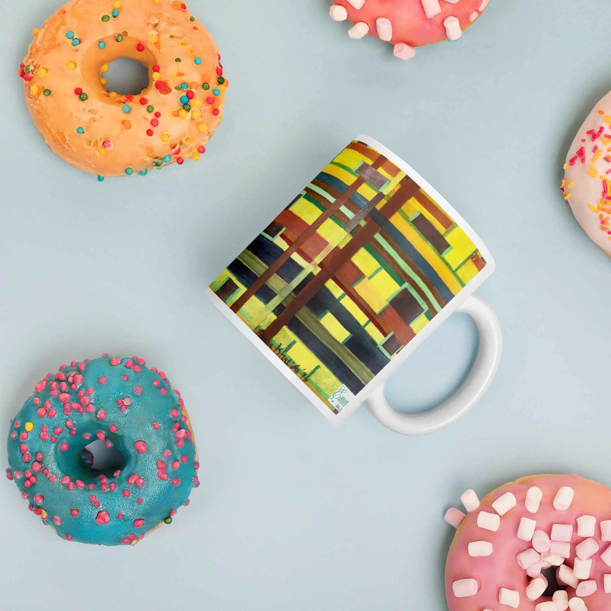 Coffee Mug - City in Grids - Geometric Abstract Urban
