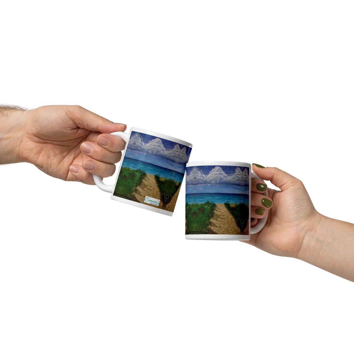 Coffee Mug - Edge of Calm - Coastal Pathway Scene