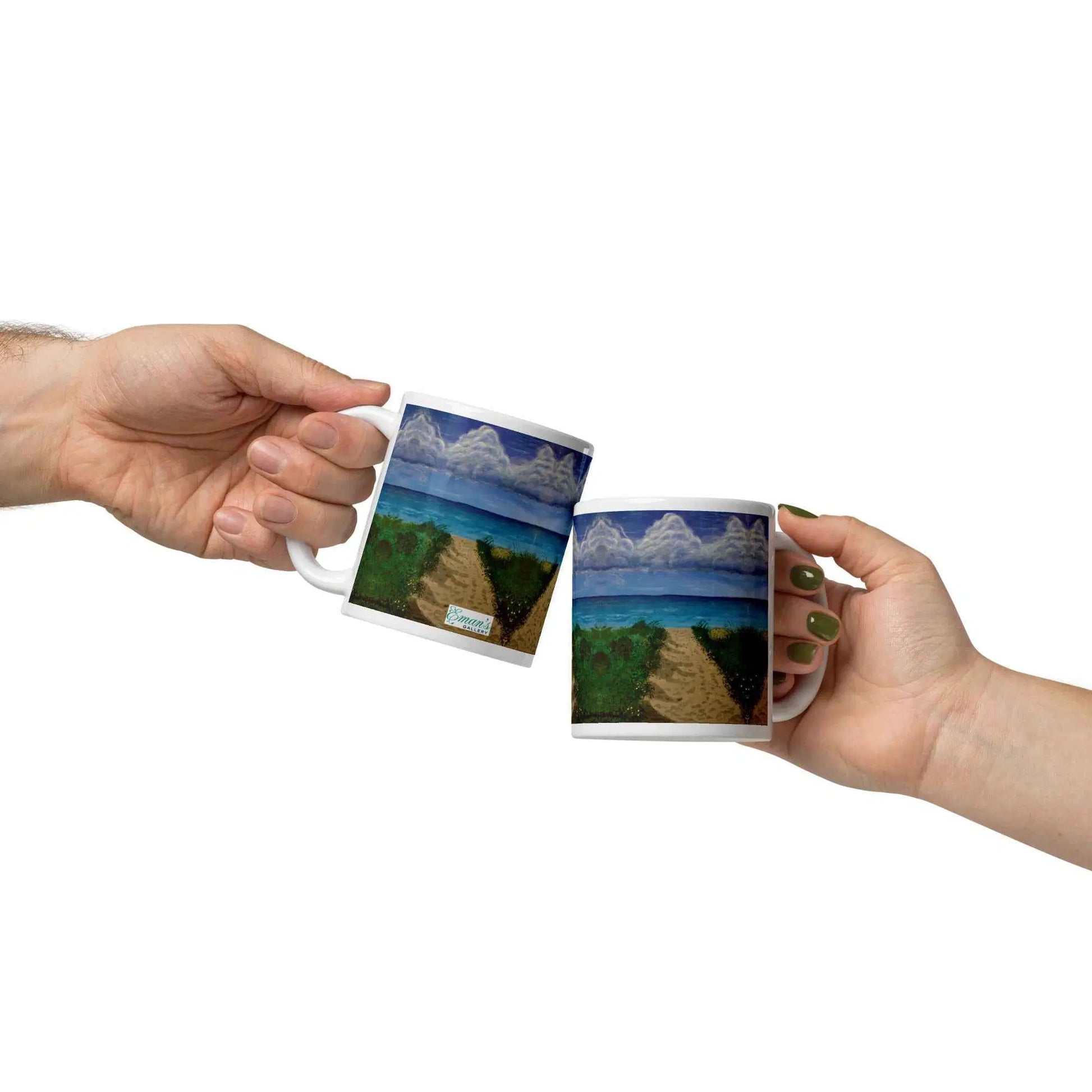Coffee Mug - Edge of Calm - Coastal Pathway Scene