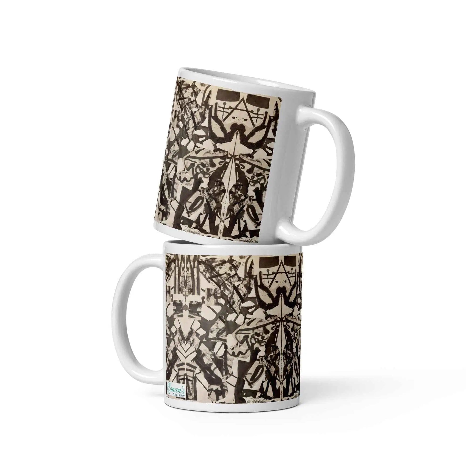 Coffee Mug - Fragments of Memory - Abstract Ink Splash