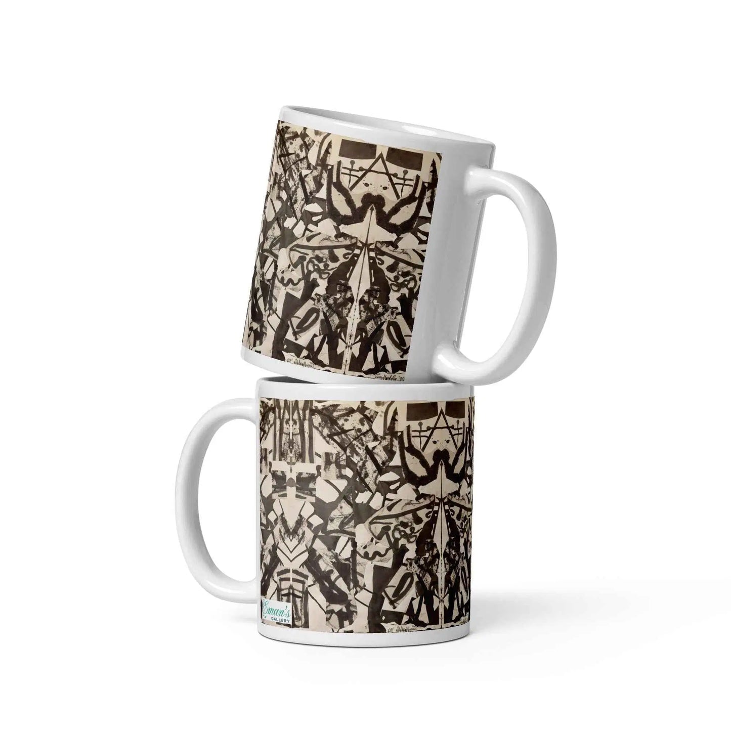 Coffee Mug - Fragments of Memory - Abstract Ink Splash