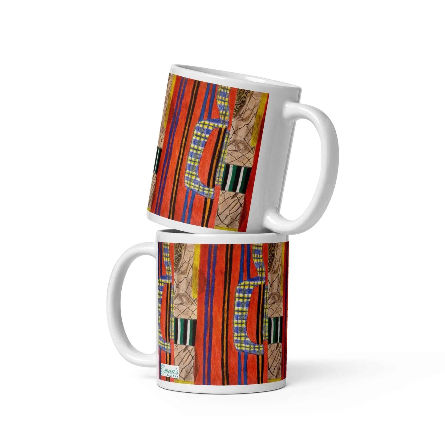 Coffee Mug - Palestine's Resilience - Folk Abstract Art