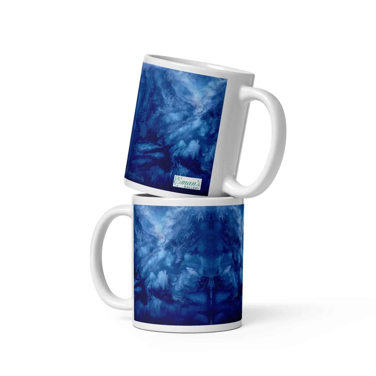 Coffee Mug - Thunder - Deep Electric Blue Storm
