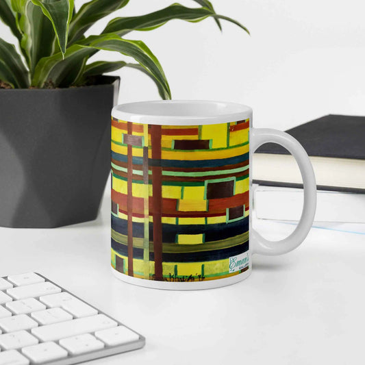 Coffee Mug - City in Grids - Geometric Abstract Urban