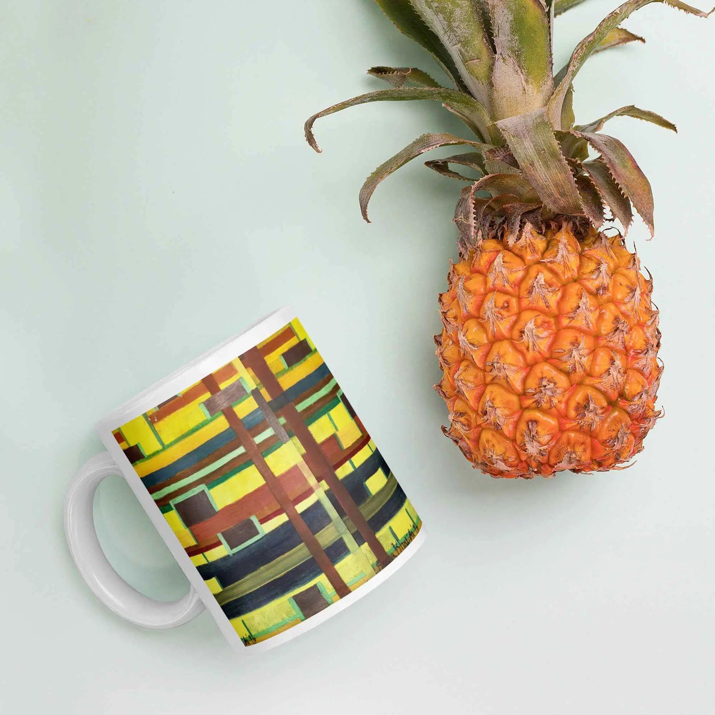 Coffee Mug - City in Grids - Geometric Abstract Urban