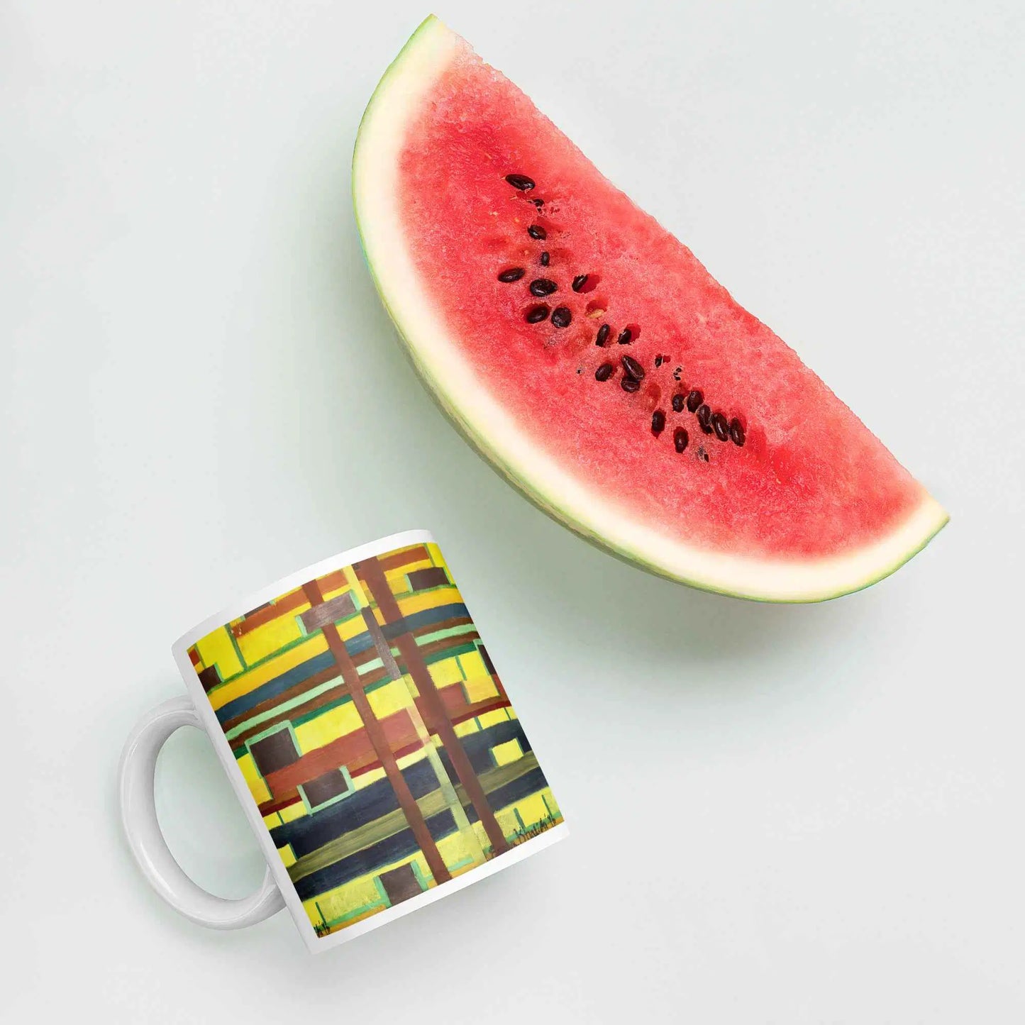Coffee Mug - City in Grids - Geometric Abstract Urban